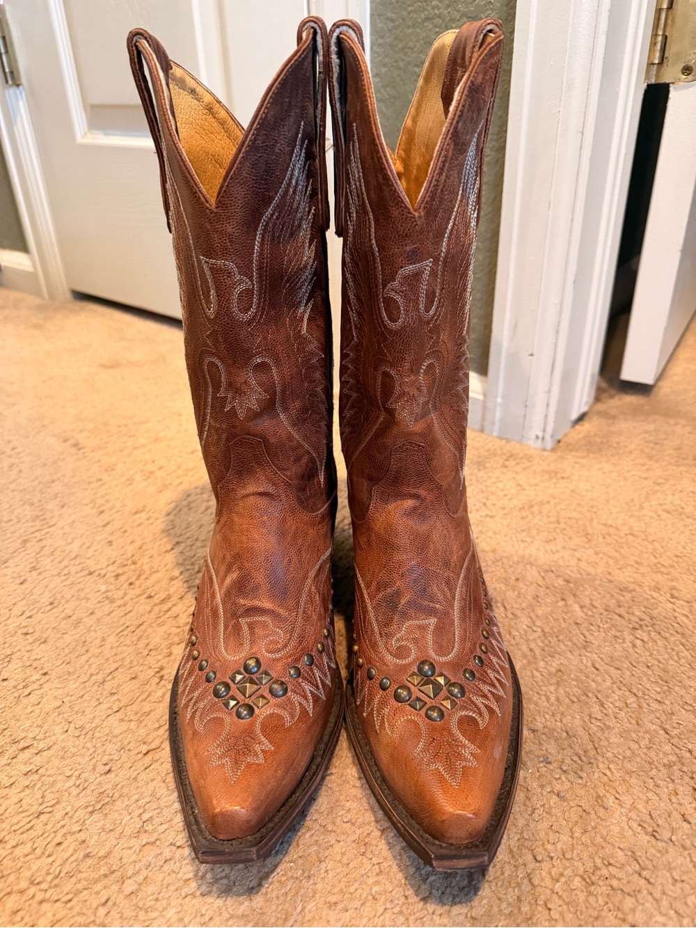 Idyllwind Trouble Brown Embroidered Leather Western Boots - Picture 9 of 16